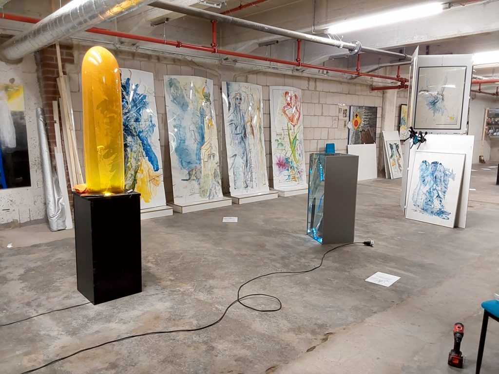 Blick ins Atelier Detlev Bertram